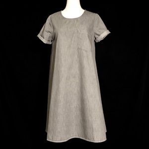 Gap 1969 A-line Gray denim dress